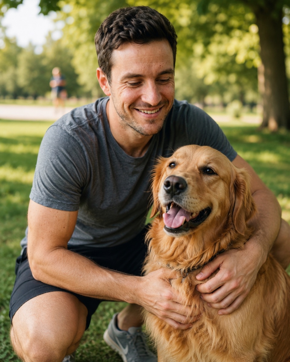 At the park dating photo