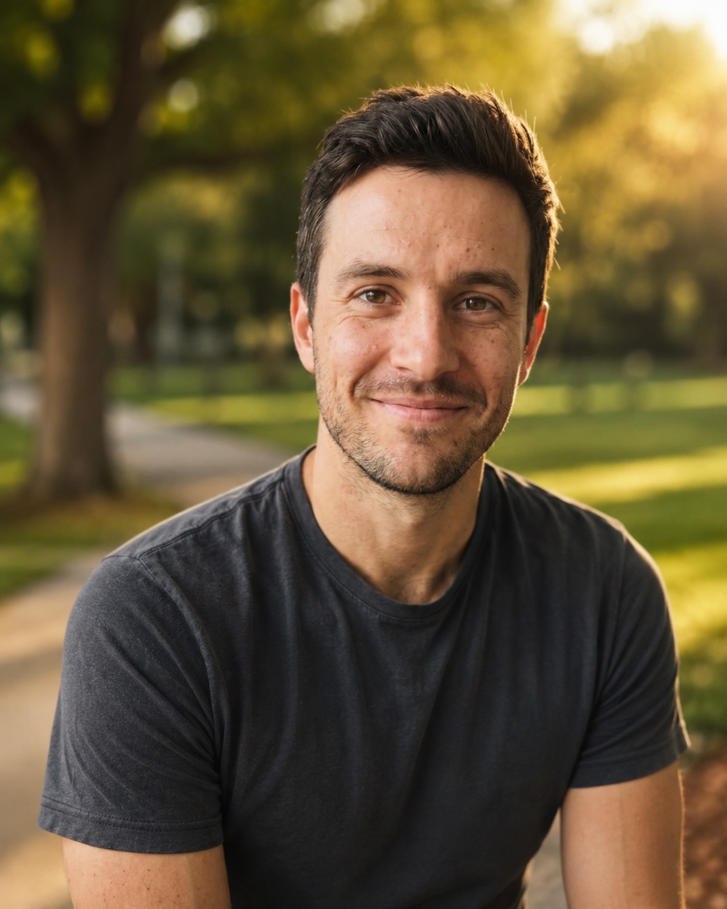 Golden hour dating photo