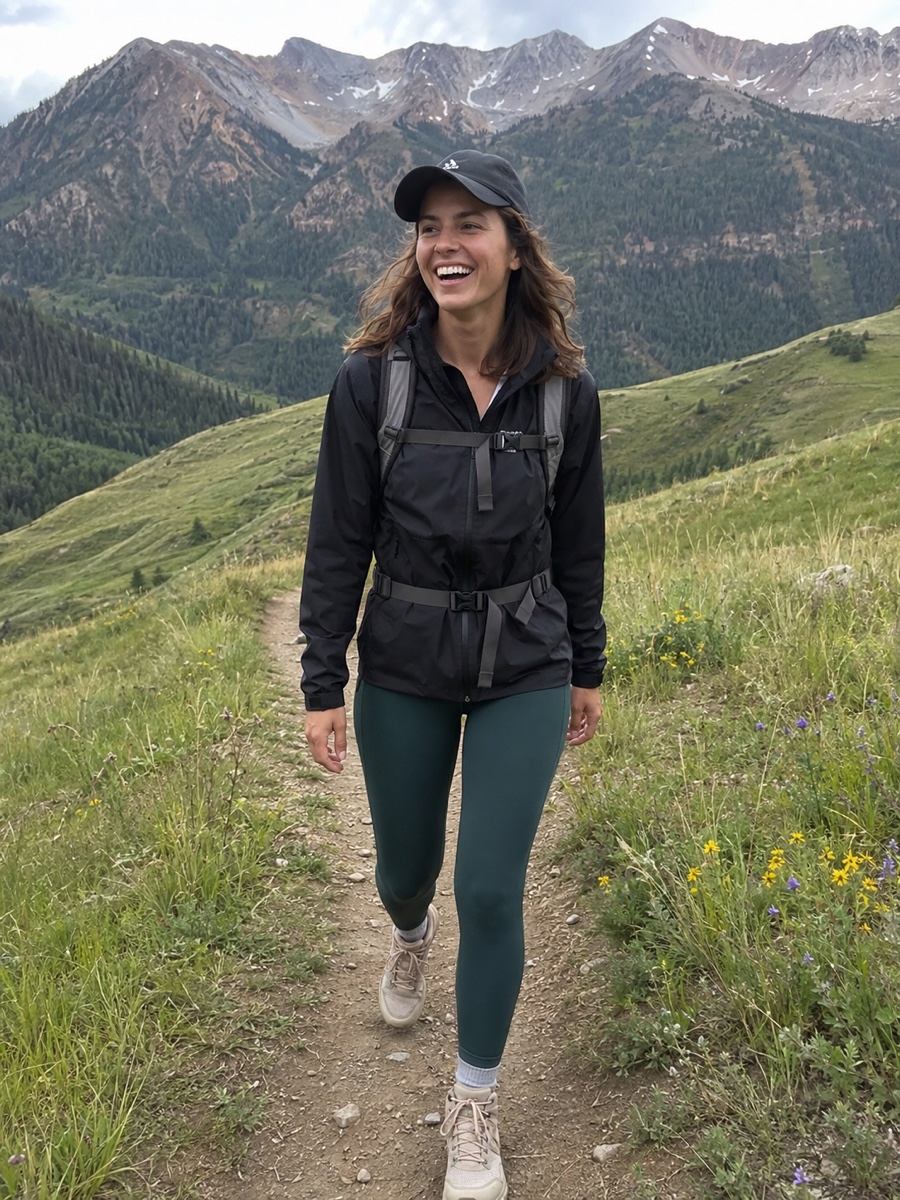 Hiking trail dating photo