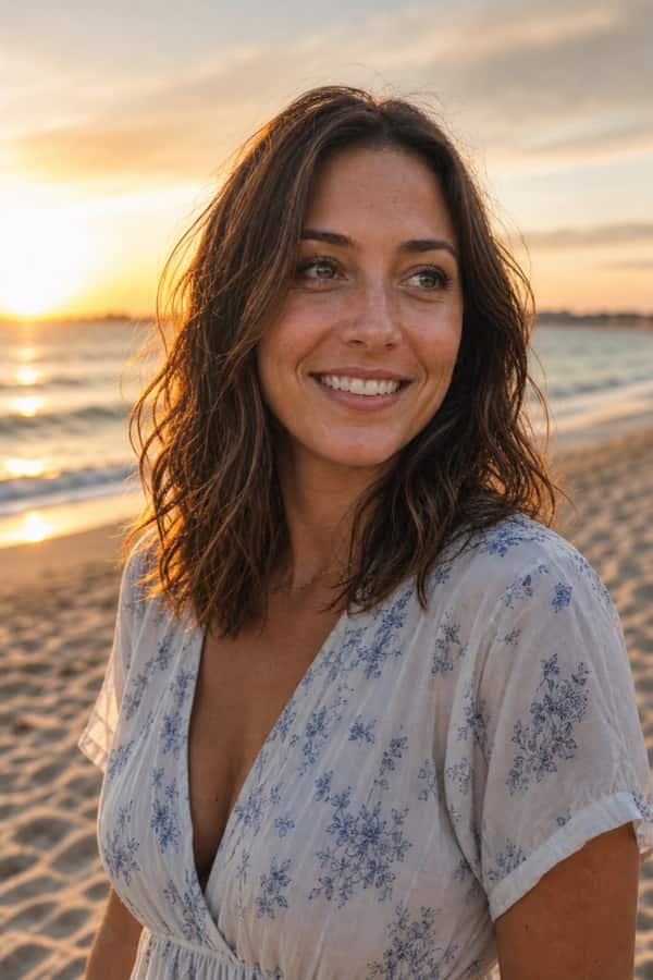 Beach dating photo example