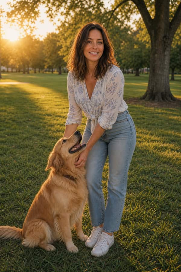 Dog Park dating photo example