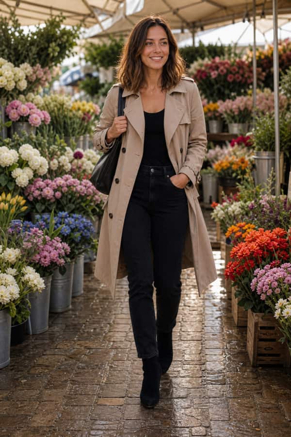 Flower Market dating photo example
