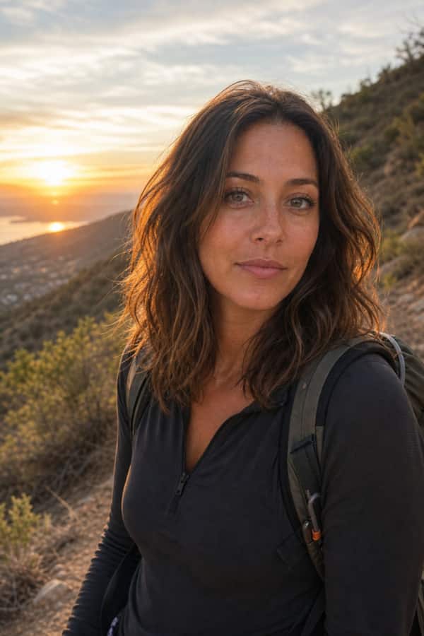 Mountain Hiking dating photo example
