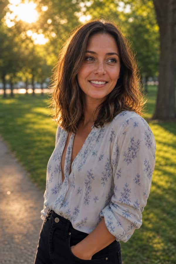 Outdoor dating photo example