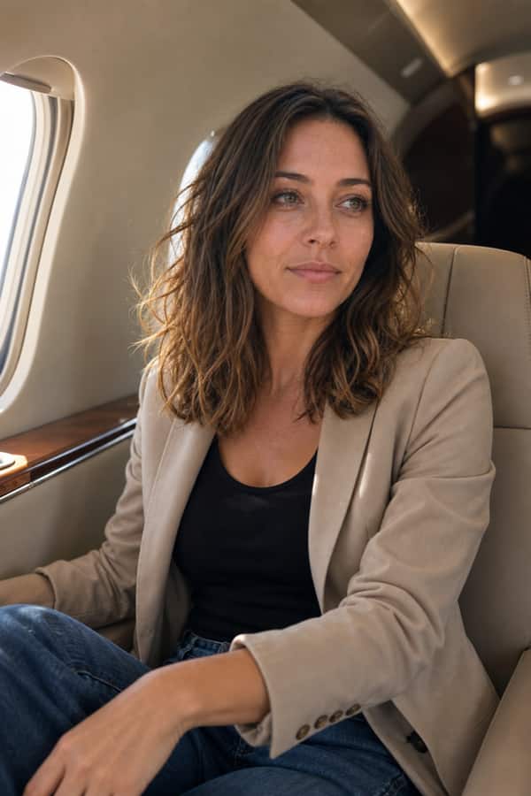 Private Jet dating photo example