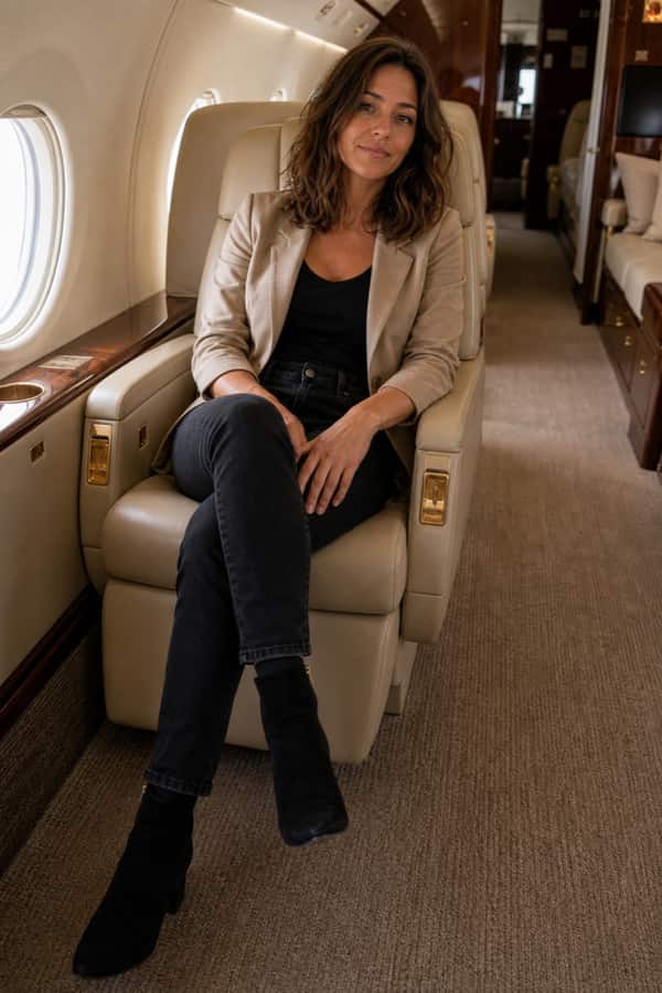 Private Jet dating photo example