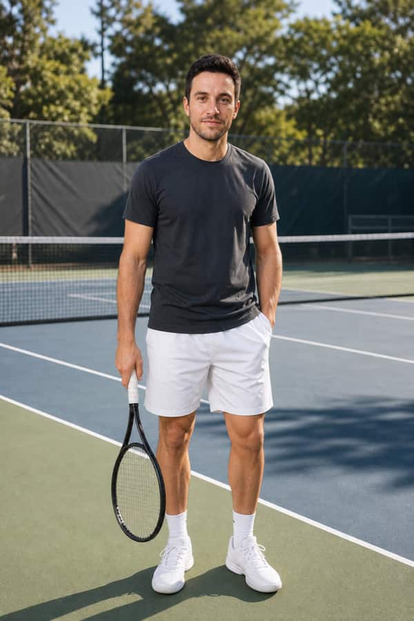 Tennis Court dating photo example